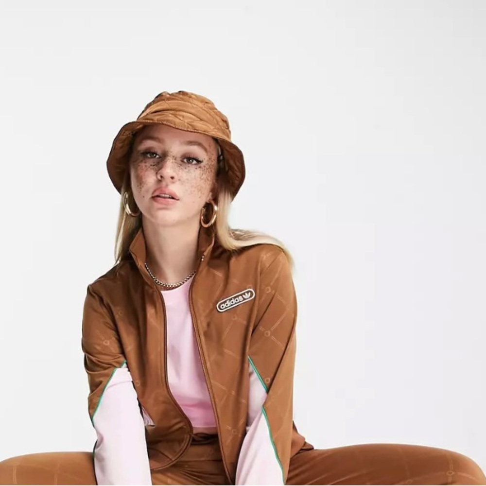 Adidas Originals 'Retro Luxury' track jacket with monogram print